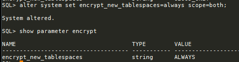 tablespace encryption oracle tricks upgrade database tips parameter documentation additional